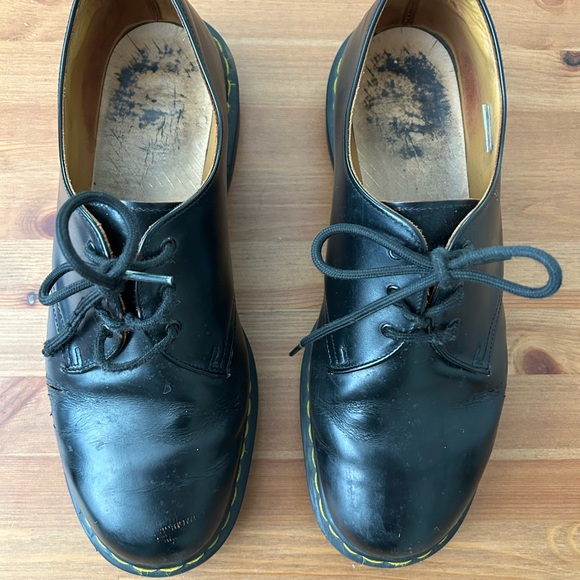 Dr. Martens Black Leather Oxfords 1461 Made in England - Picture 1 of 11
